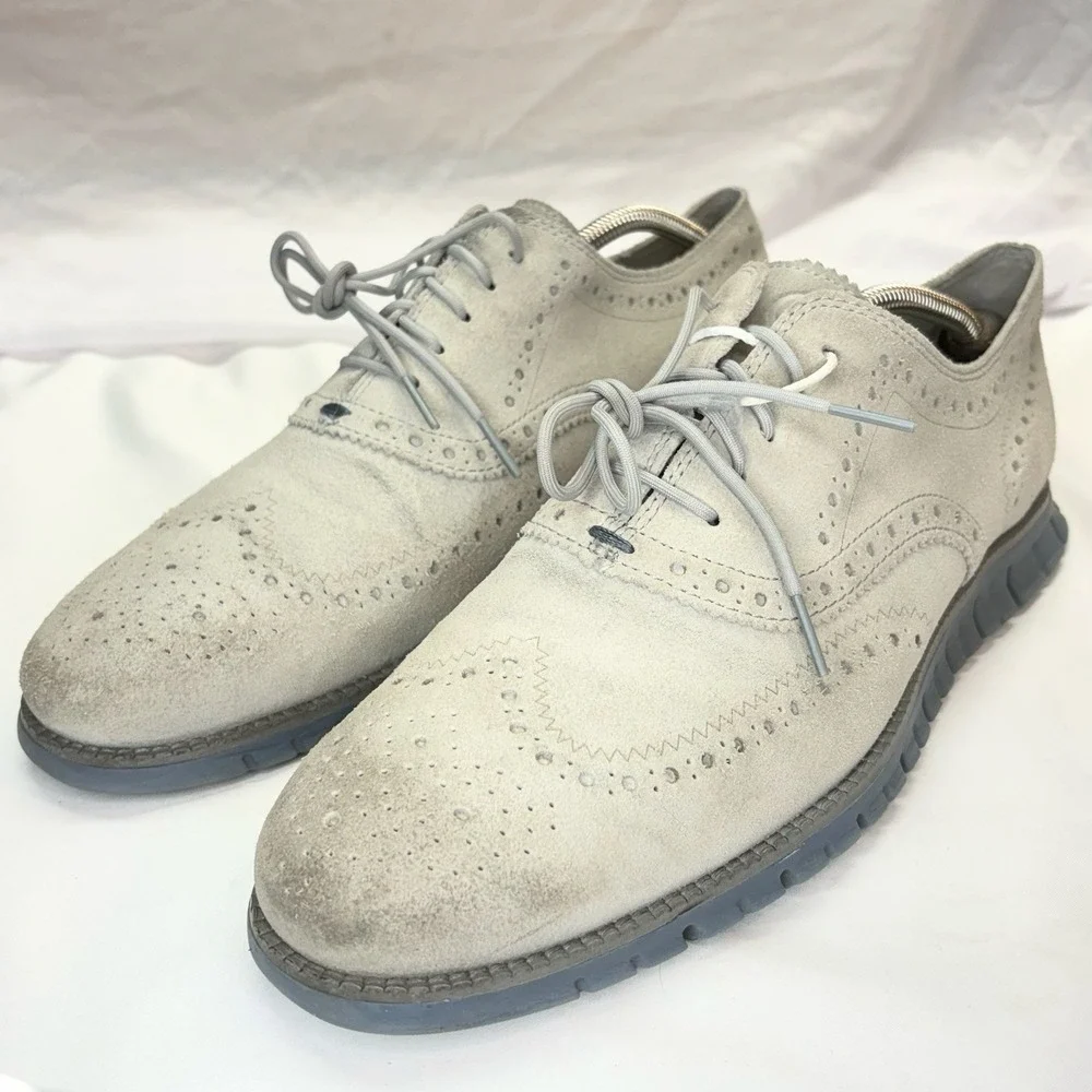 Cole Haan ZeroGrand‎ Men's Sz 11 M Wing Tip Suede Shoes